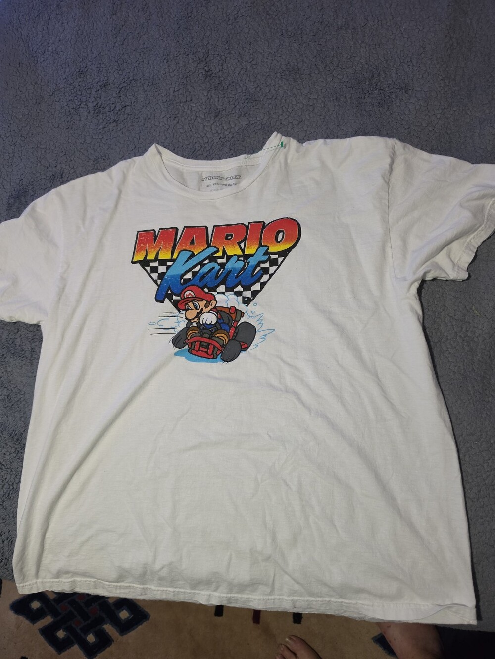 Mario Kart Men's White Short Sleeve Tee - 2XL